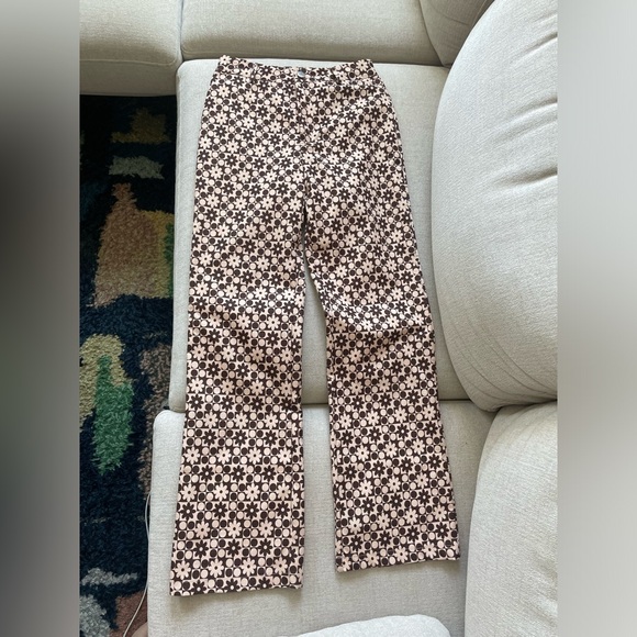 vintage checkered floral pants - Picture 4 of 9